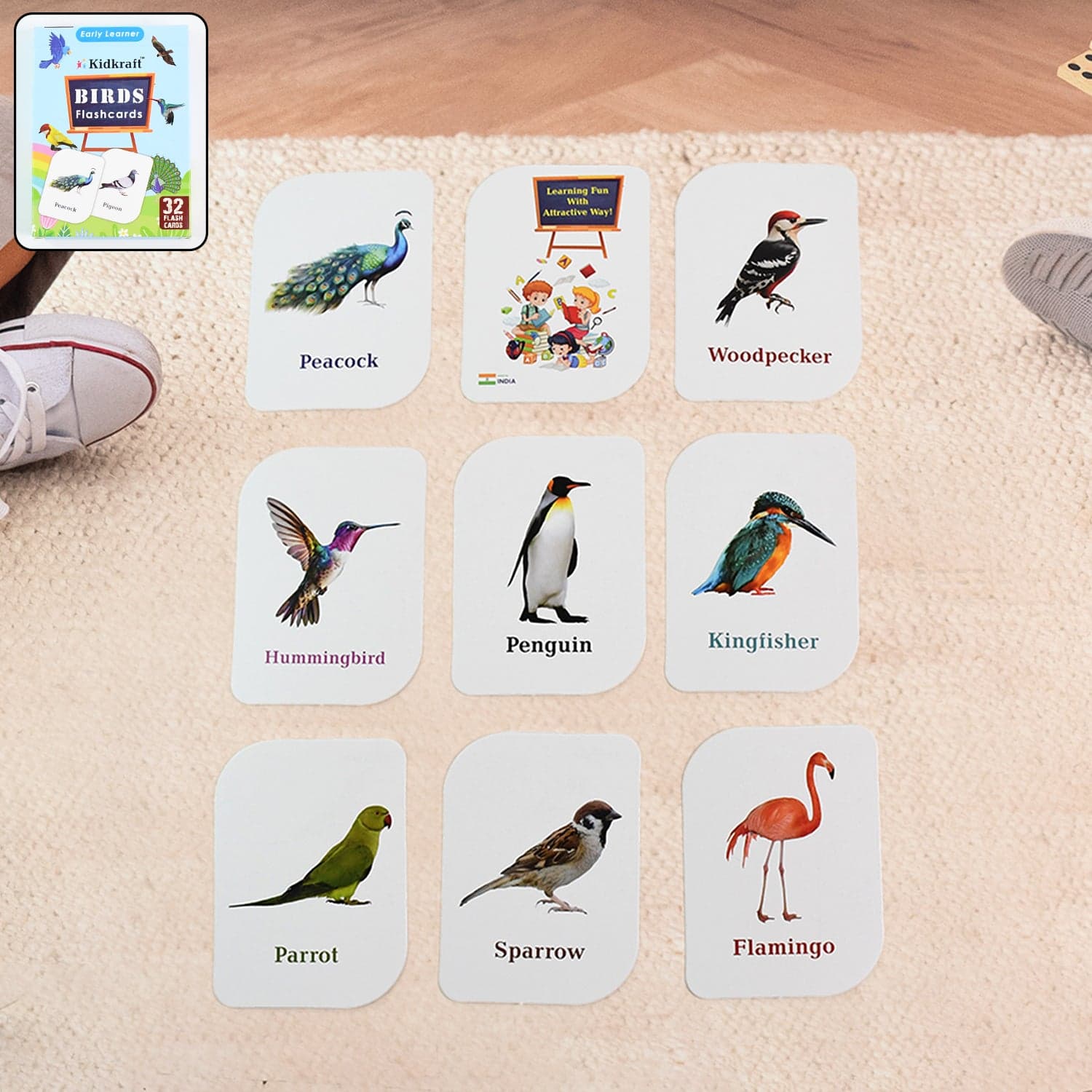 19158 32Pc Birds Flashcard Set thumbnail 2