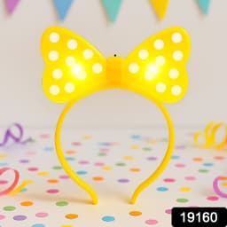 Led Glowing Bow Hairband 1 Pc