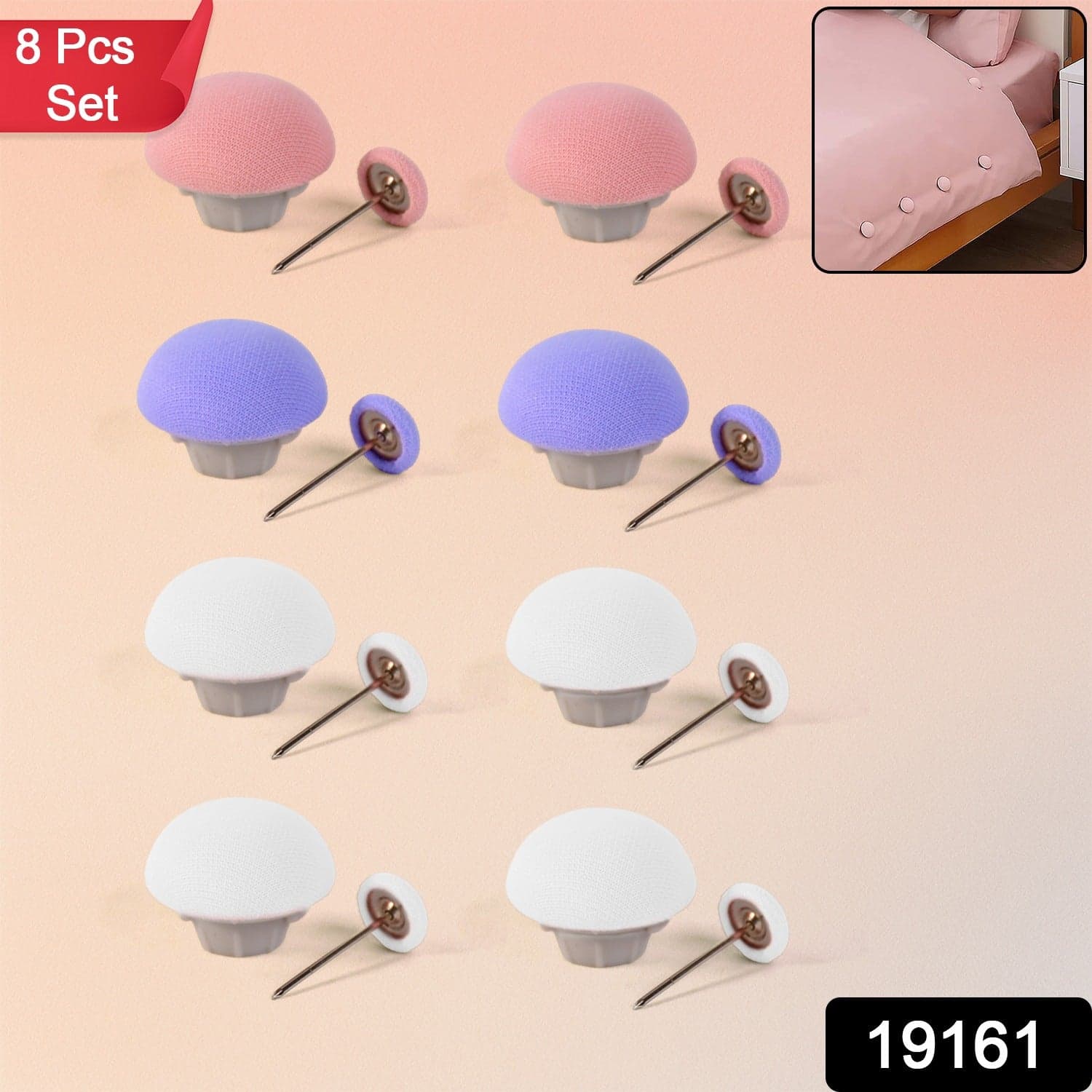 Decorative Headboard Sofa Pins 8 Pc
