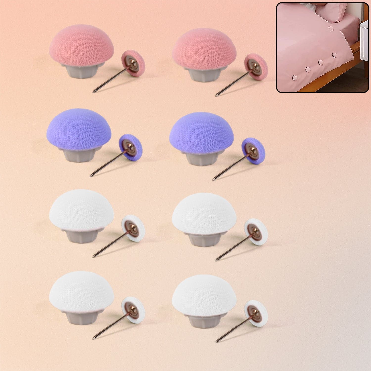 Decorative Headboard Sofa Pins 8 Pc thumbnail 2