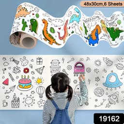 Fun And Educational Coloring Roll 1 Pc