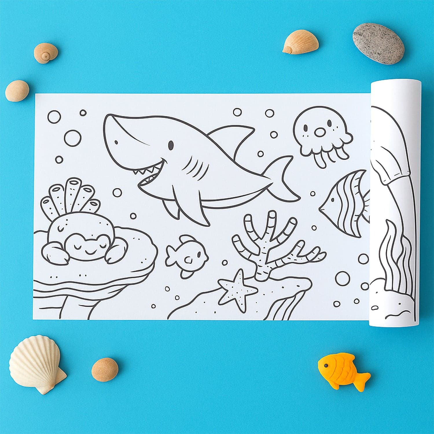 Fun And Educational Coloring Roll 1 Pc thumbnail 2