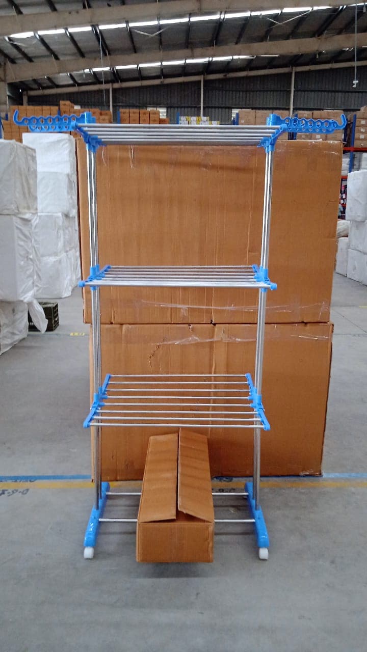 Foldable Stainless Steel Clothes Drying Stand Rack thumbnail 8