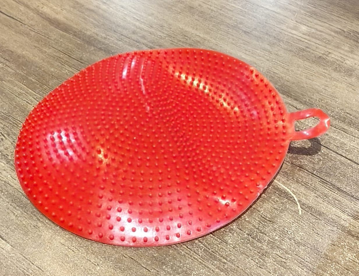 19176 Red Silicone Dish Scrubber thumbnail 6