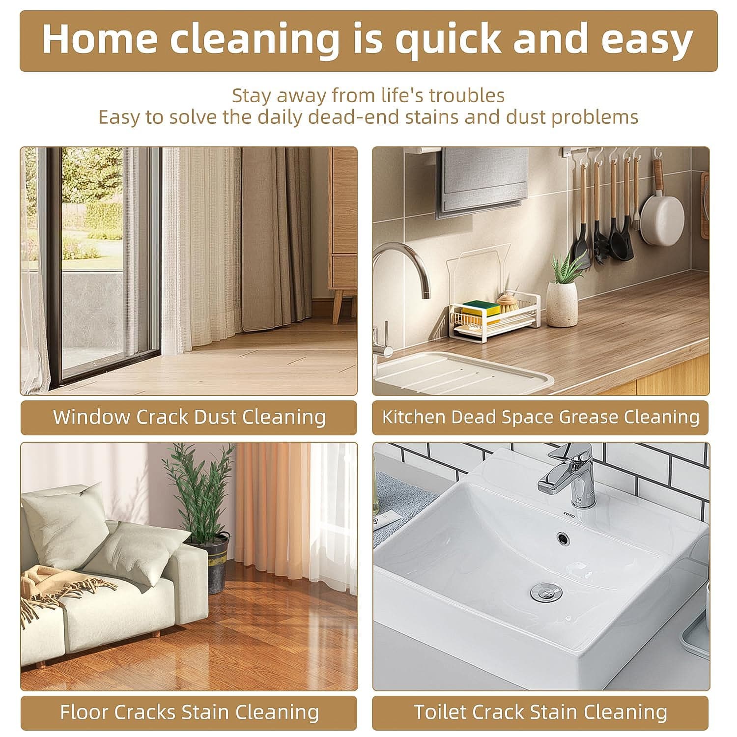 Multi Cleaning Brush Head 1Pc thumbnail 8