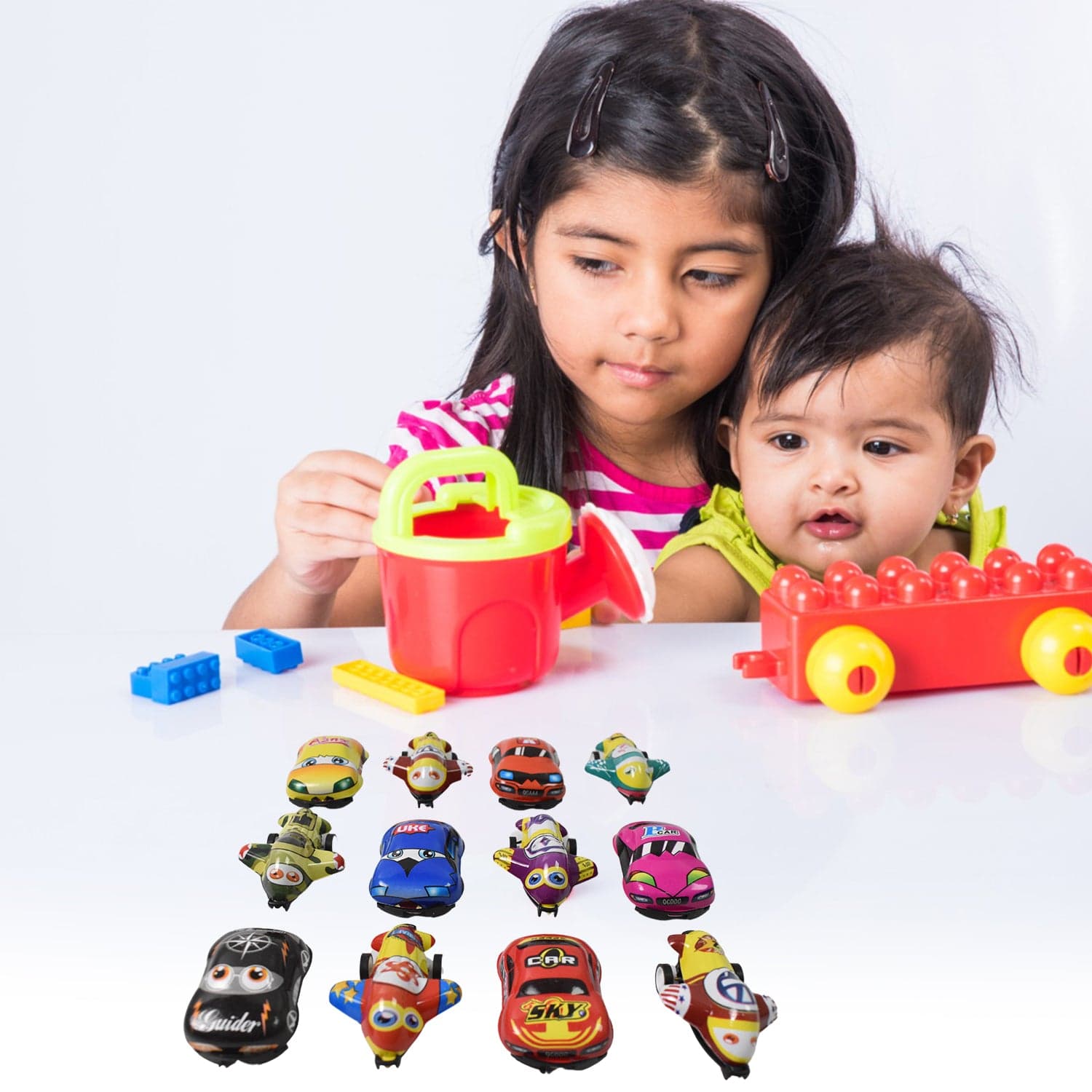 Mini Pull Back Car & Aeroplane PVC Plastic Pull Back Car Cartoon Toys (12 Pcs Set) thumbnail 4
