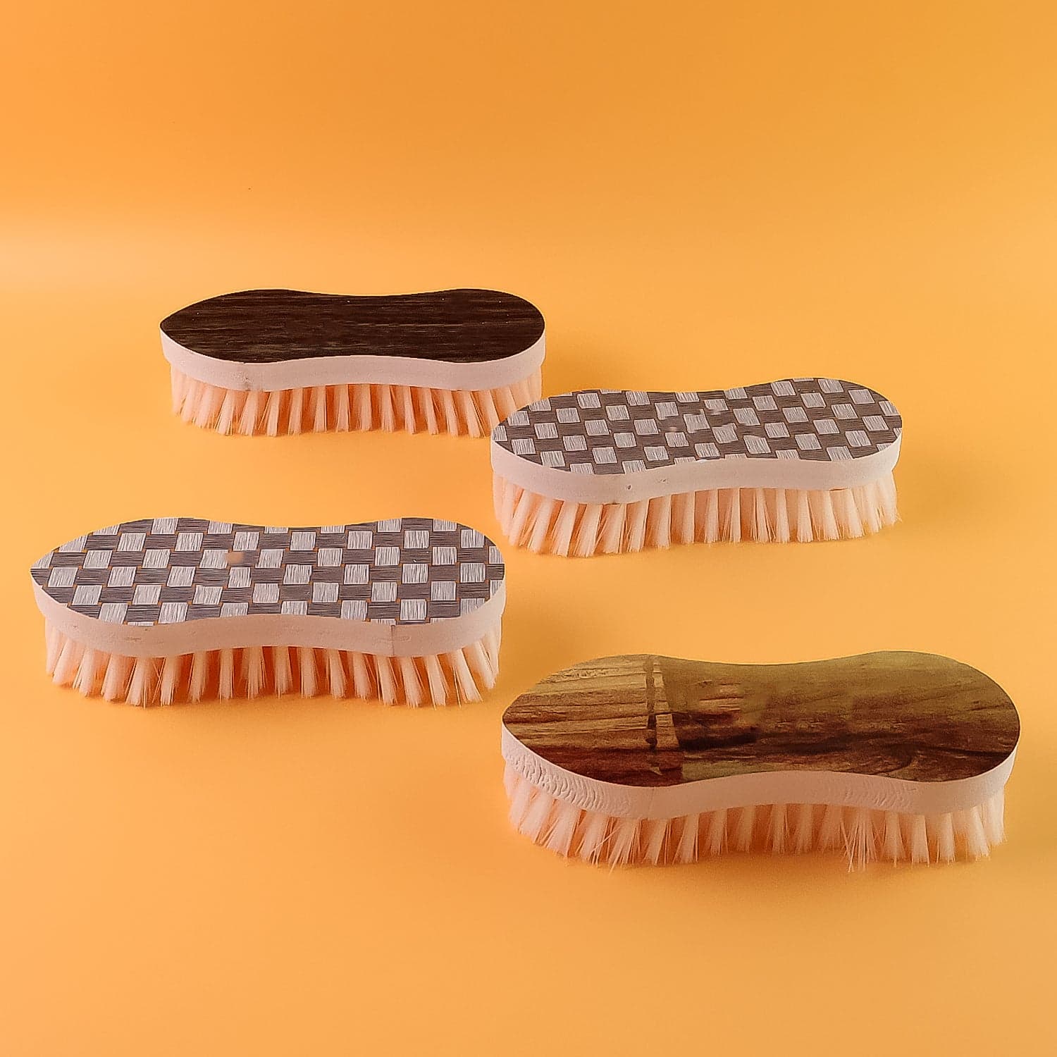 Veepee Ergonomic Curved Laundry Brush Set 4 Pc thumbnail 3