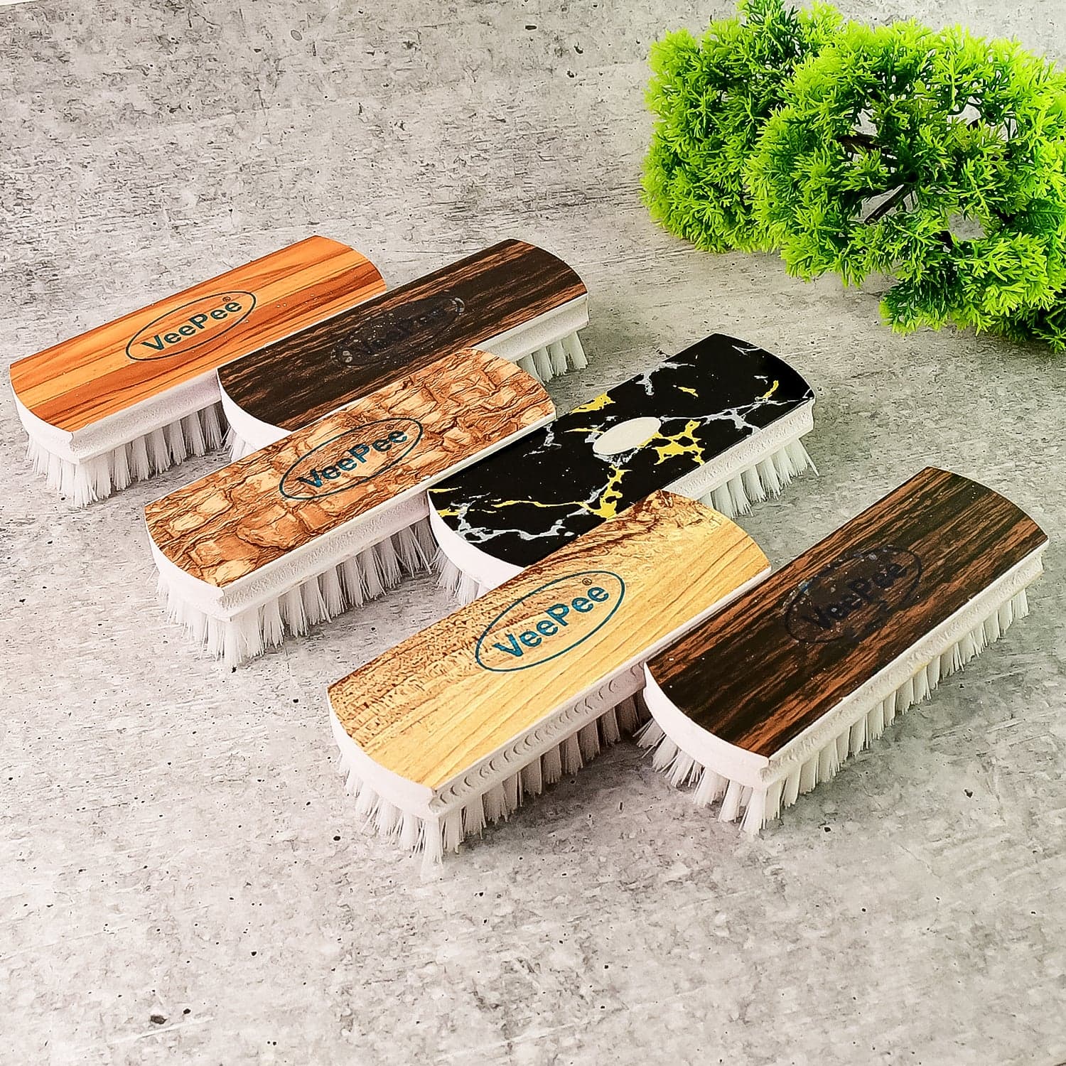 Veepee Heavy Duty Cloth Washing Brush Set 6 Pcs thumbnail 2