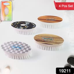 Veepee Oval Cloth Washing Brush Set 4 Pc
