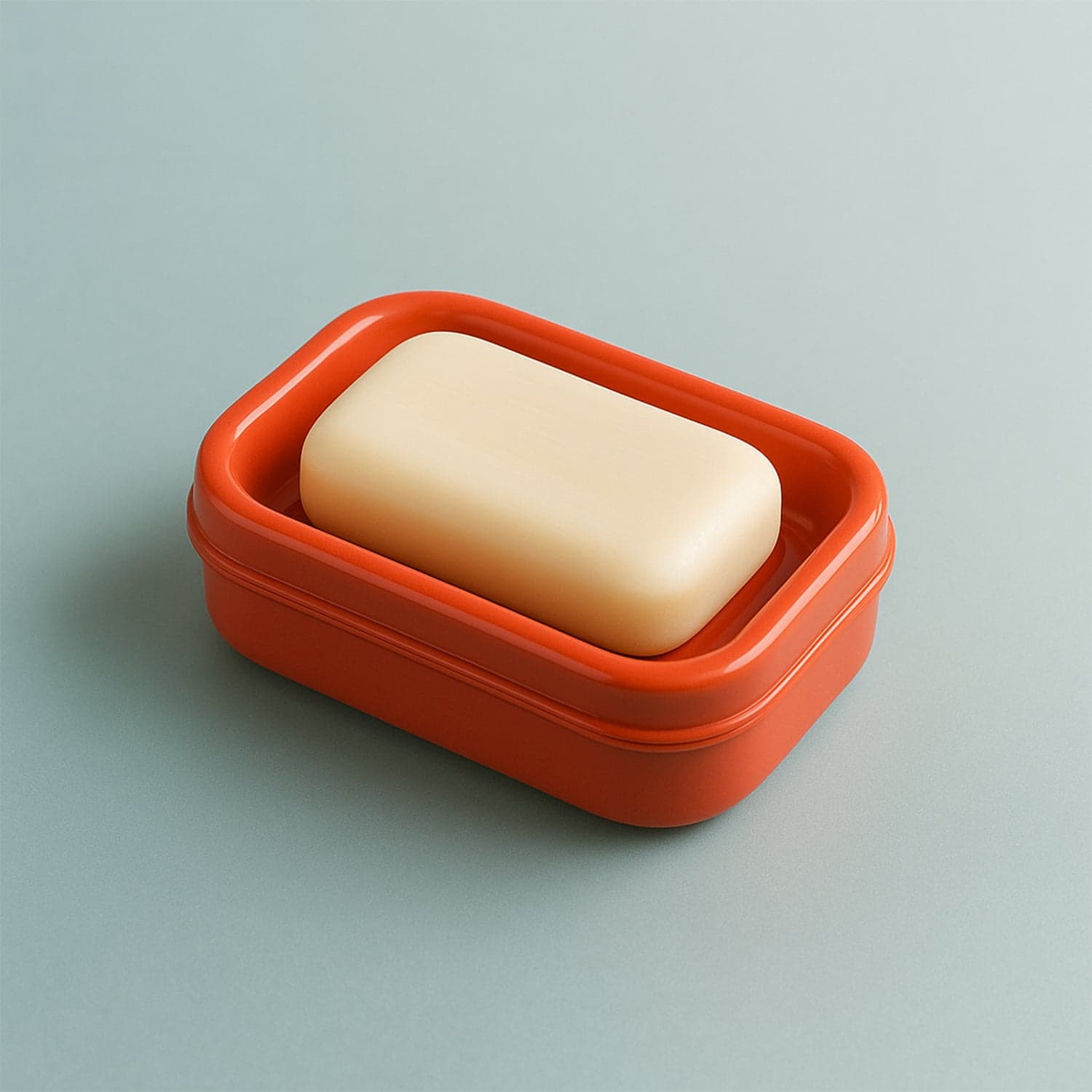 19214 Brick Red Plastic Soap Case 1Pc thumbnail 5