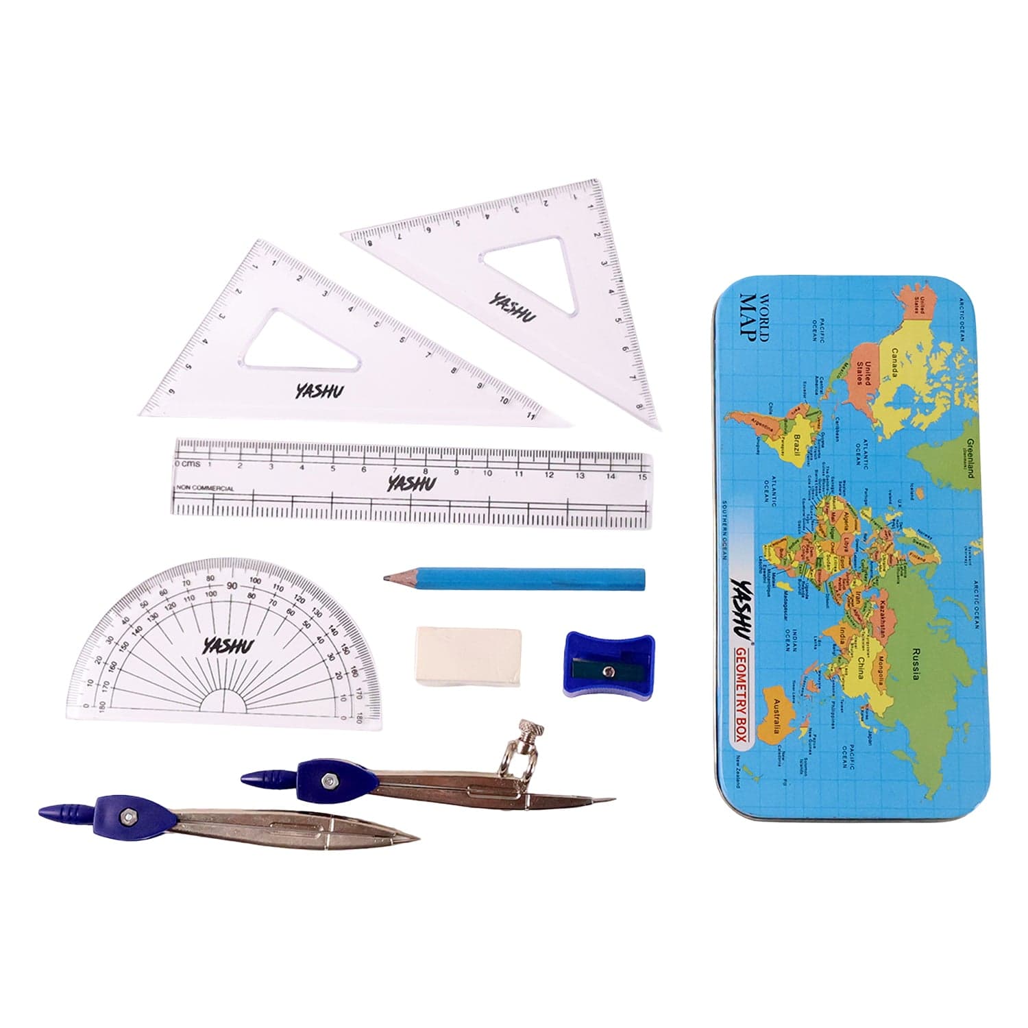 Complete Geometry Box Set With Compass thumbnail 4