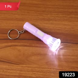 Mini Led Flashlight Keychain Torch Mix Color 1 Pc