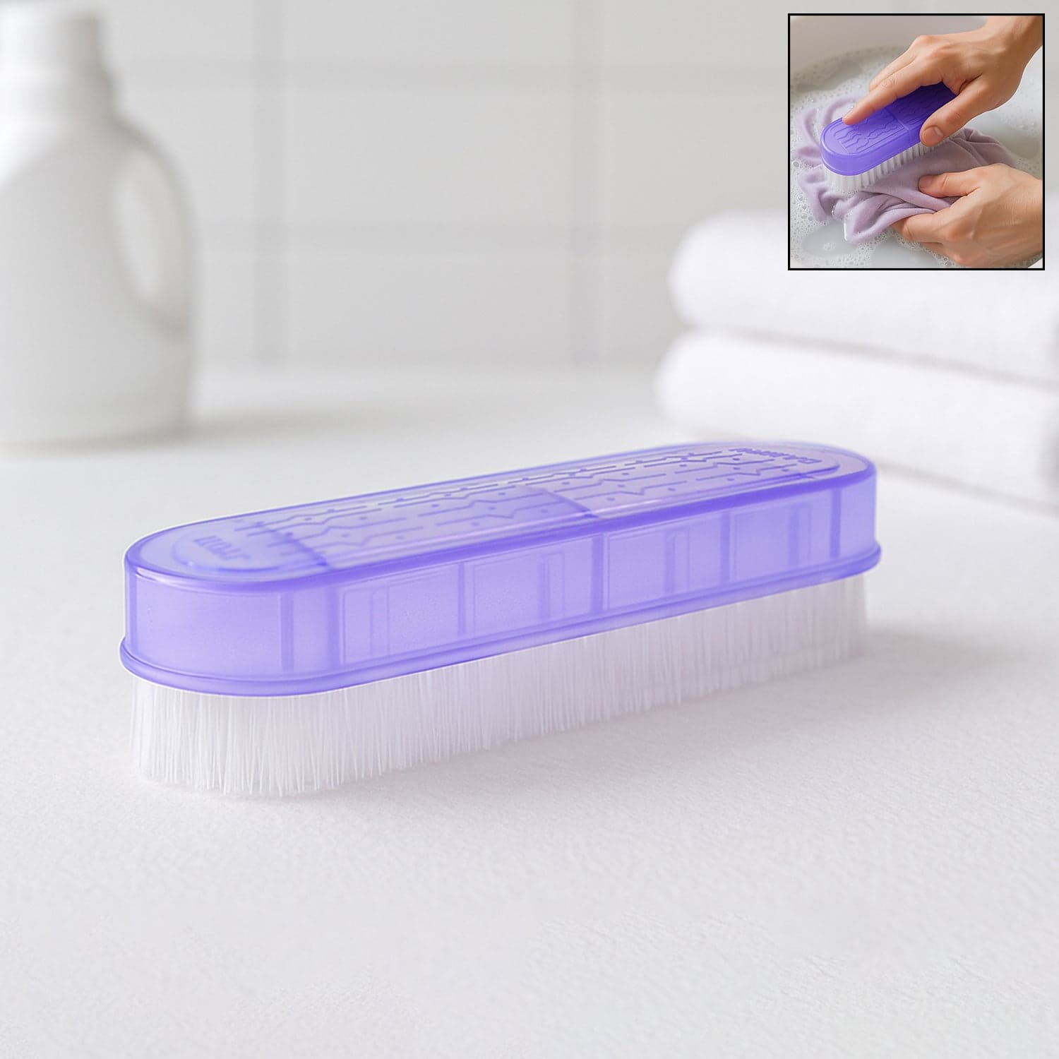 Multipurpose Plastic Handle Laundry Brush 1 Pc thumbnail 3
