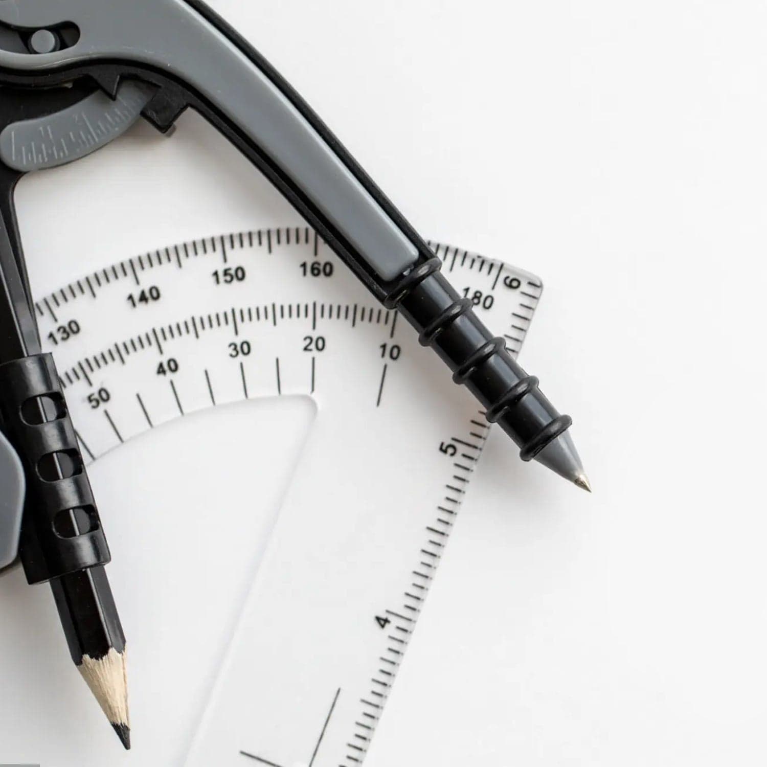 Geometry Compass And Protractor Set 2 Pc thumbnail 3