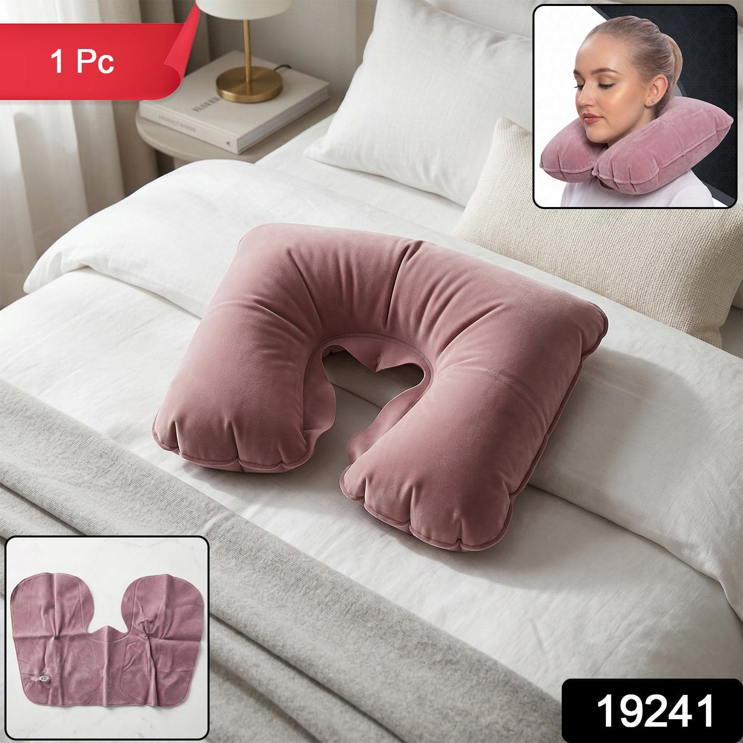 U-Shaped Travel Neck Pillow the Ergonomic Soft Foam Support for Comfort thumbnail 2
