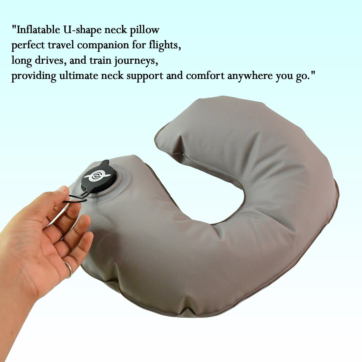 Premium Quality Inflatable Travel Neck Pillow 1 Pc 1 thumbnail 2