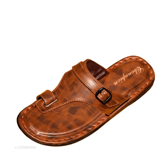 LifeoO--Stylish Men's Syntethic Leather Flipflops thumbnail 3