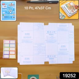 Transparent Book Cover 10 Pcs Set 47X37 Cm
