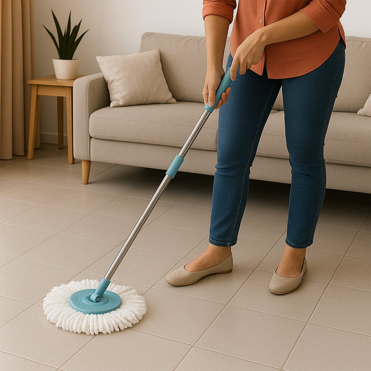 120 Cm Stainless Steel Mop Rod Set thumbnail 2