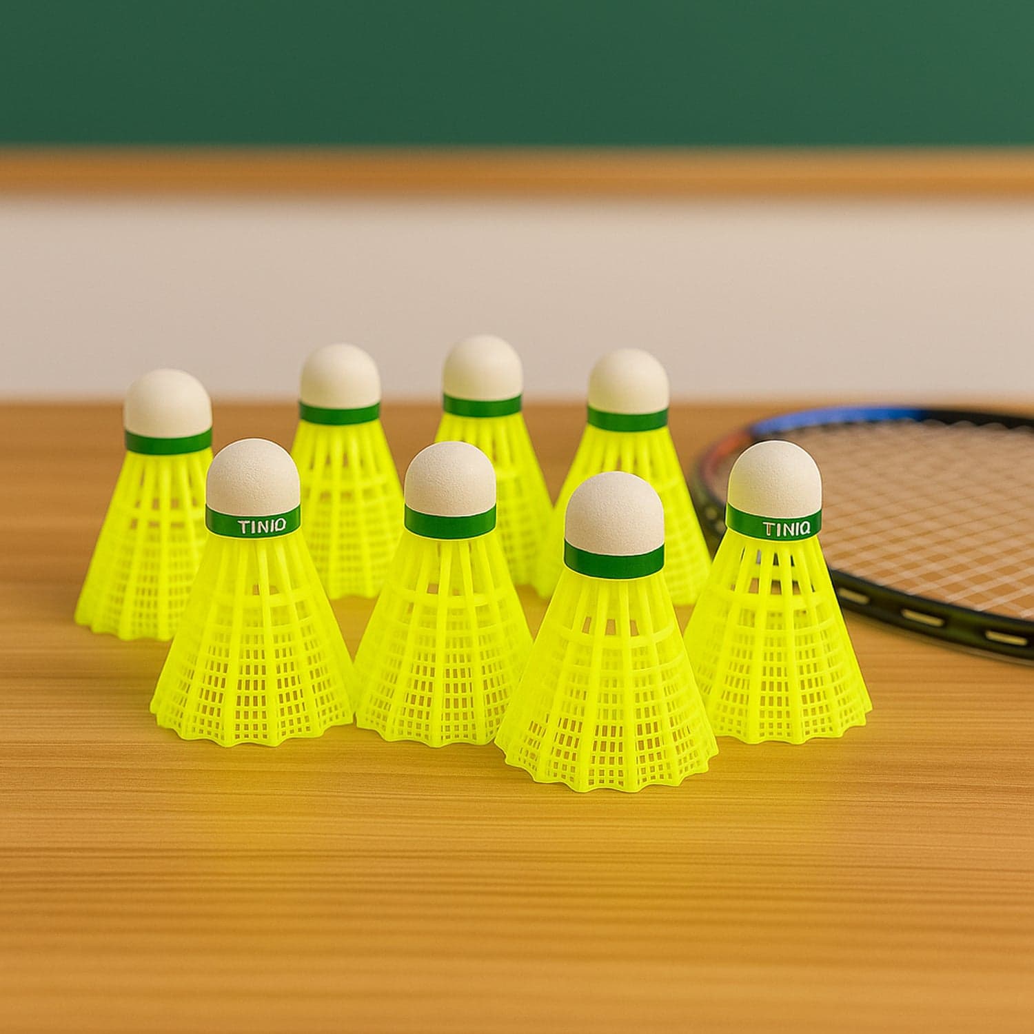 Premium Plastic Badminton Shuttlecock Set 10 Pcs thumbnail 2