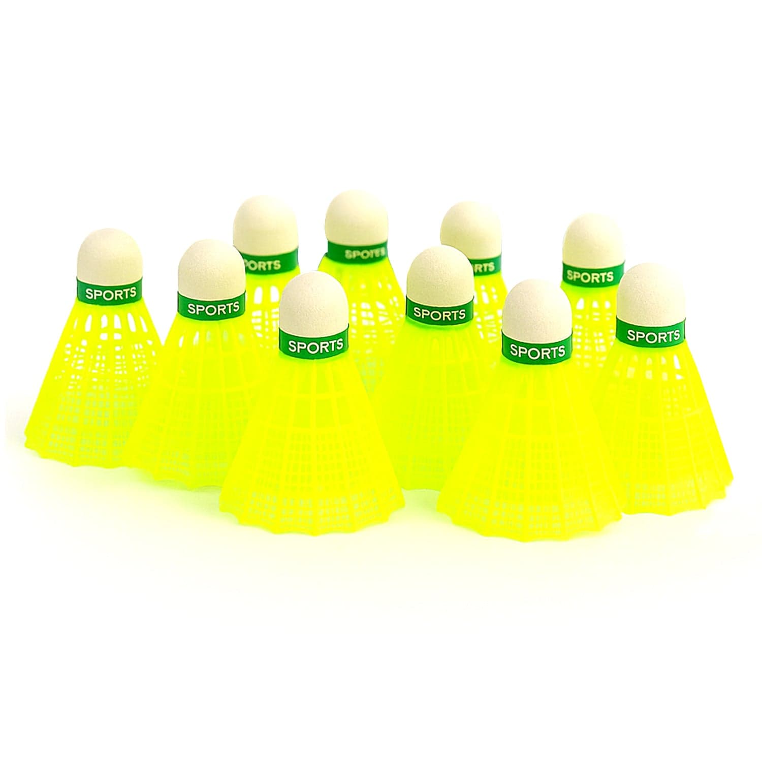 Premium Plastic Badminton Shuttlecock Set 10 Pcs thumbnail 4
