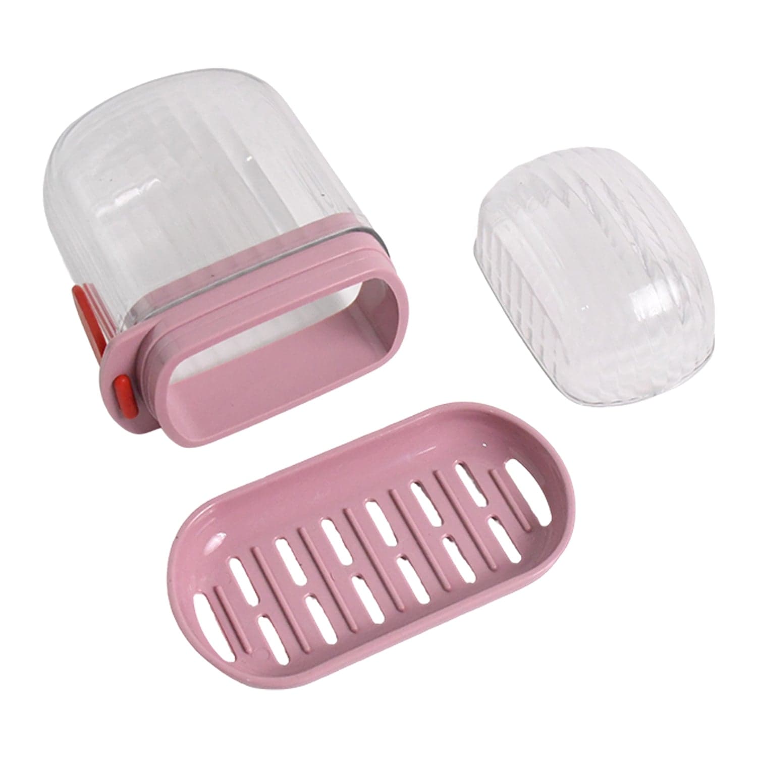 Apex Pink Plastic Soap Dish 1Pc thumbnail 4