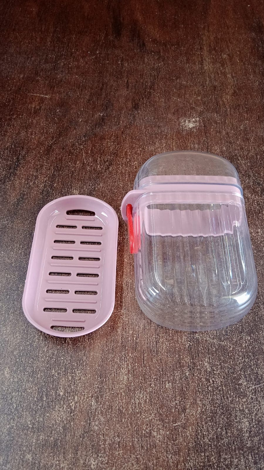 Apex Pink Plastic Soap Dish 1Pc thumbnail 6