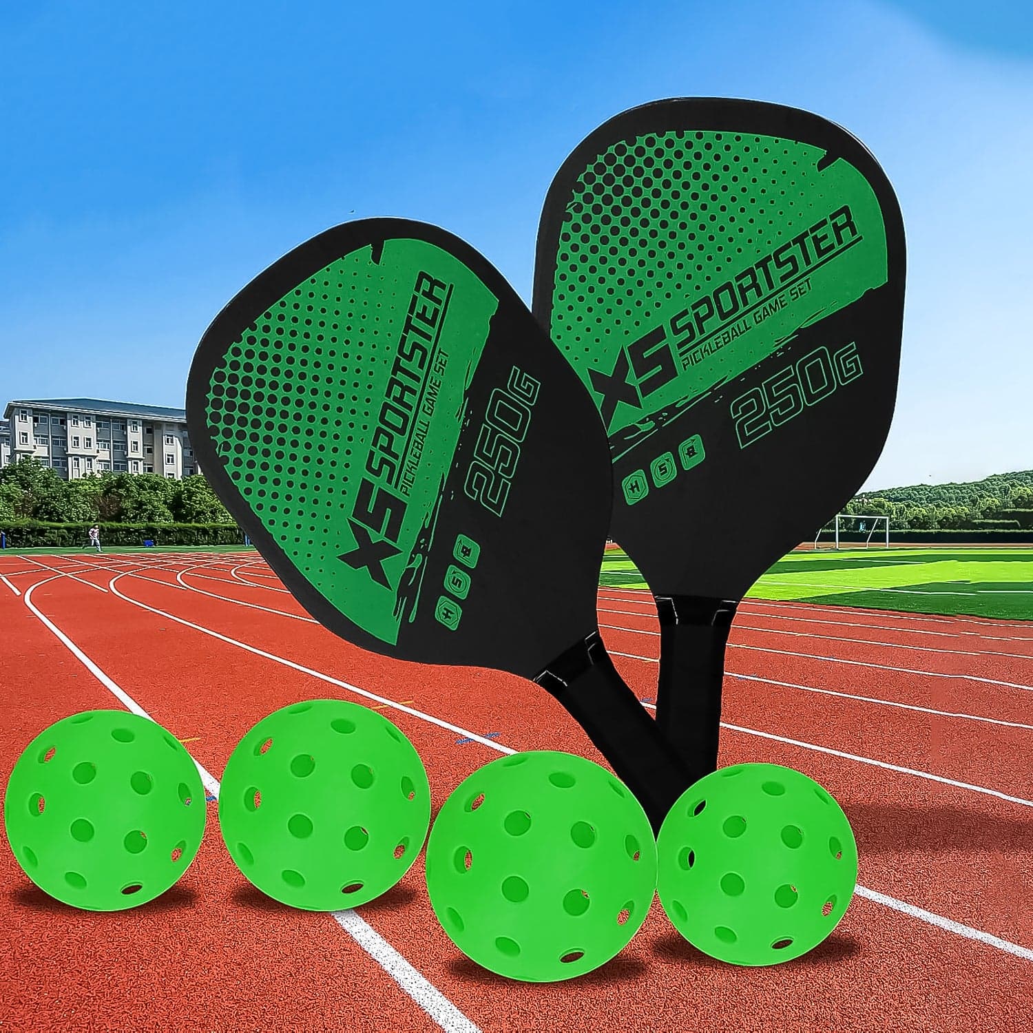 Professional Outdoor Pickleball Paddle And Ball 1 Set thumbnail 2