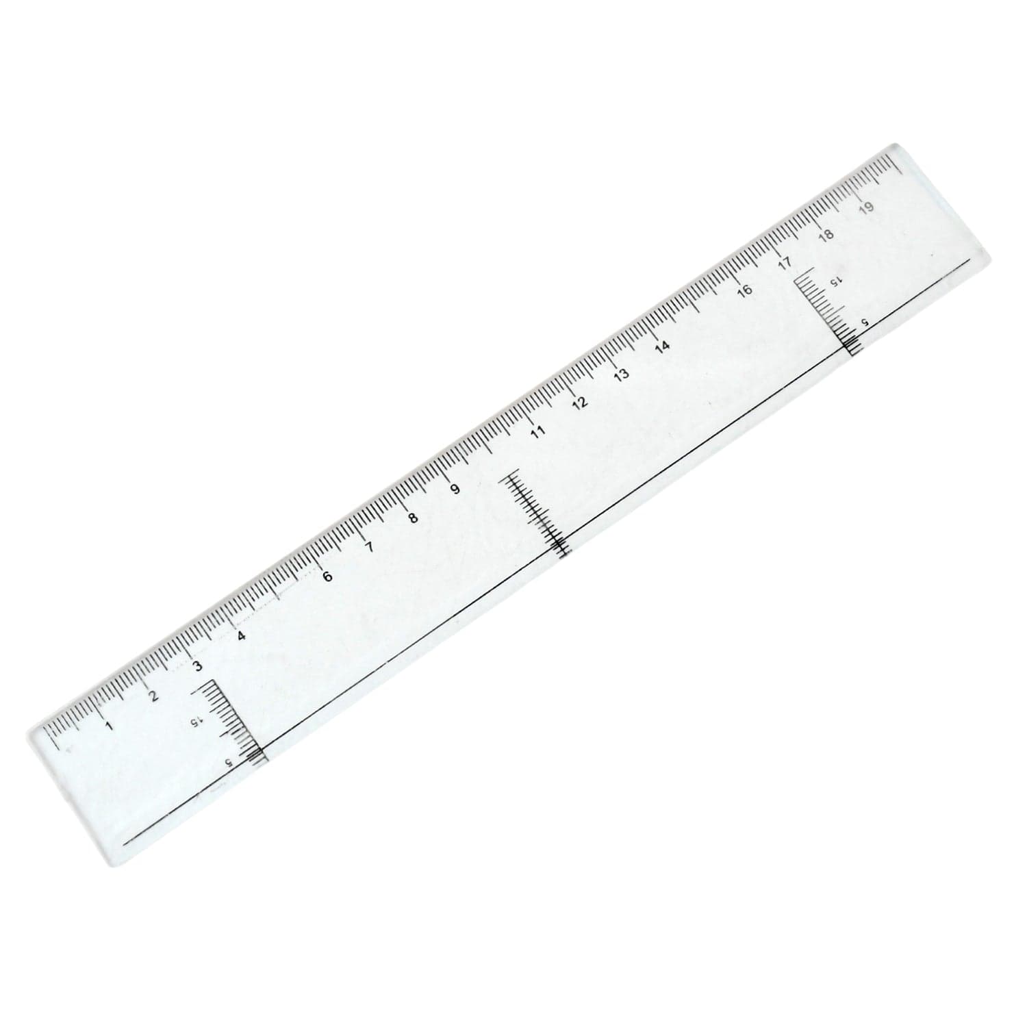 20 Cm Transparent Plastic Ruler 1 Pc thumbnail 4