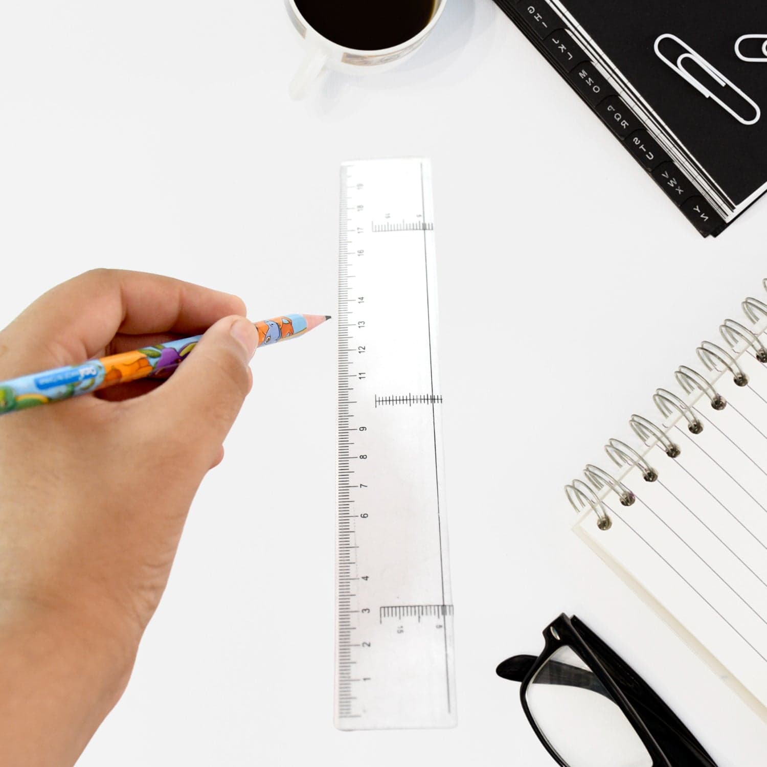 20 Cm Transparent Plastic Ruler 1 Pc thumbnail 5
