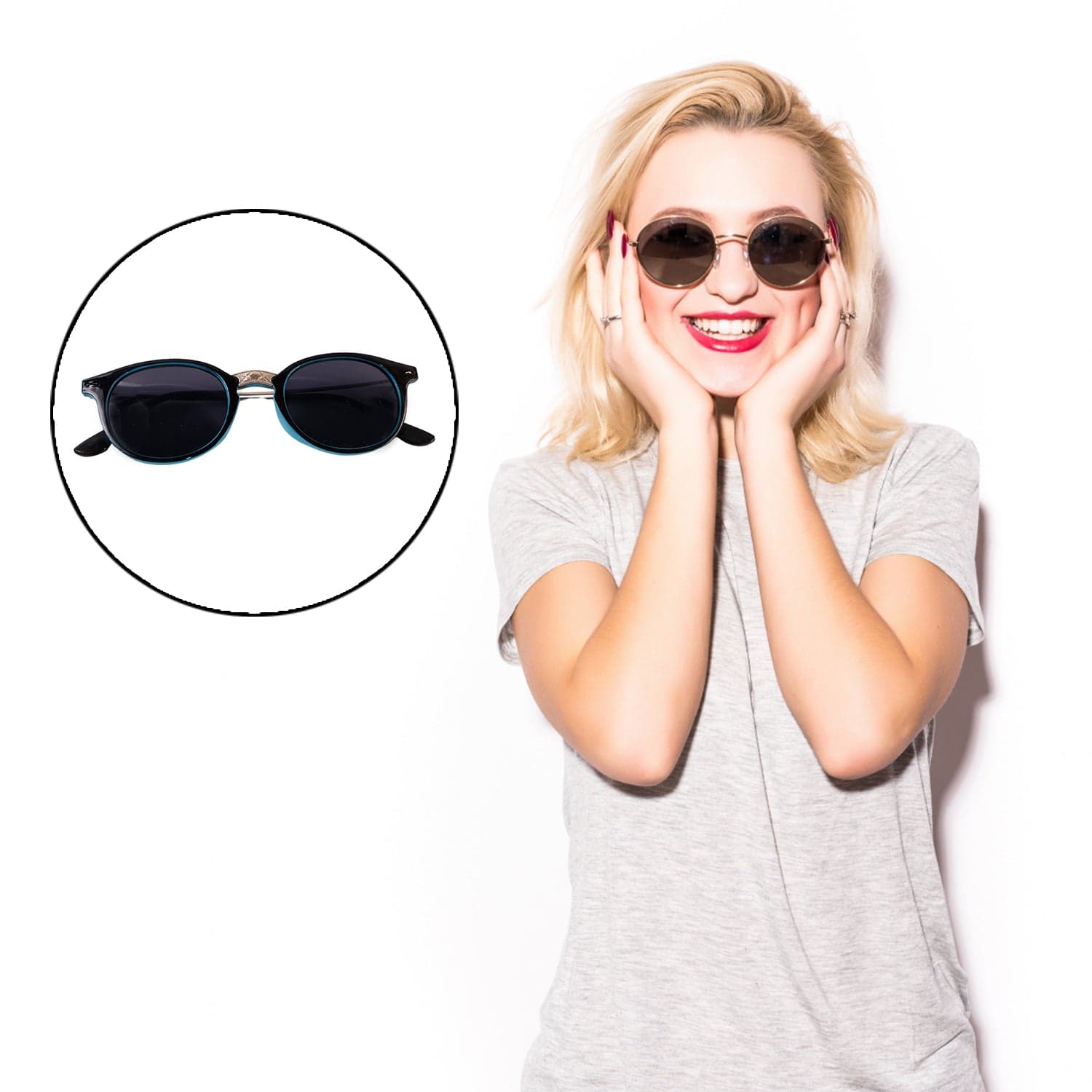 19315 Sky Blue Sunglasses 1Pc No1 thumbnail 3