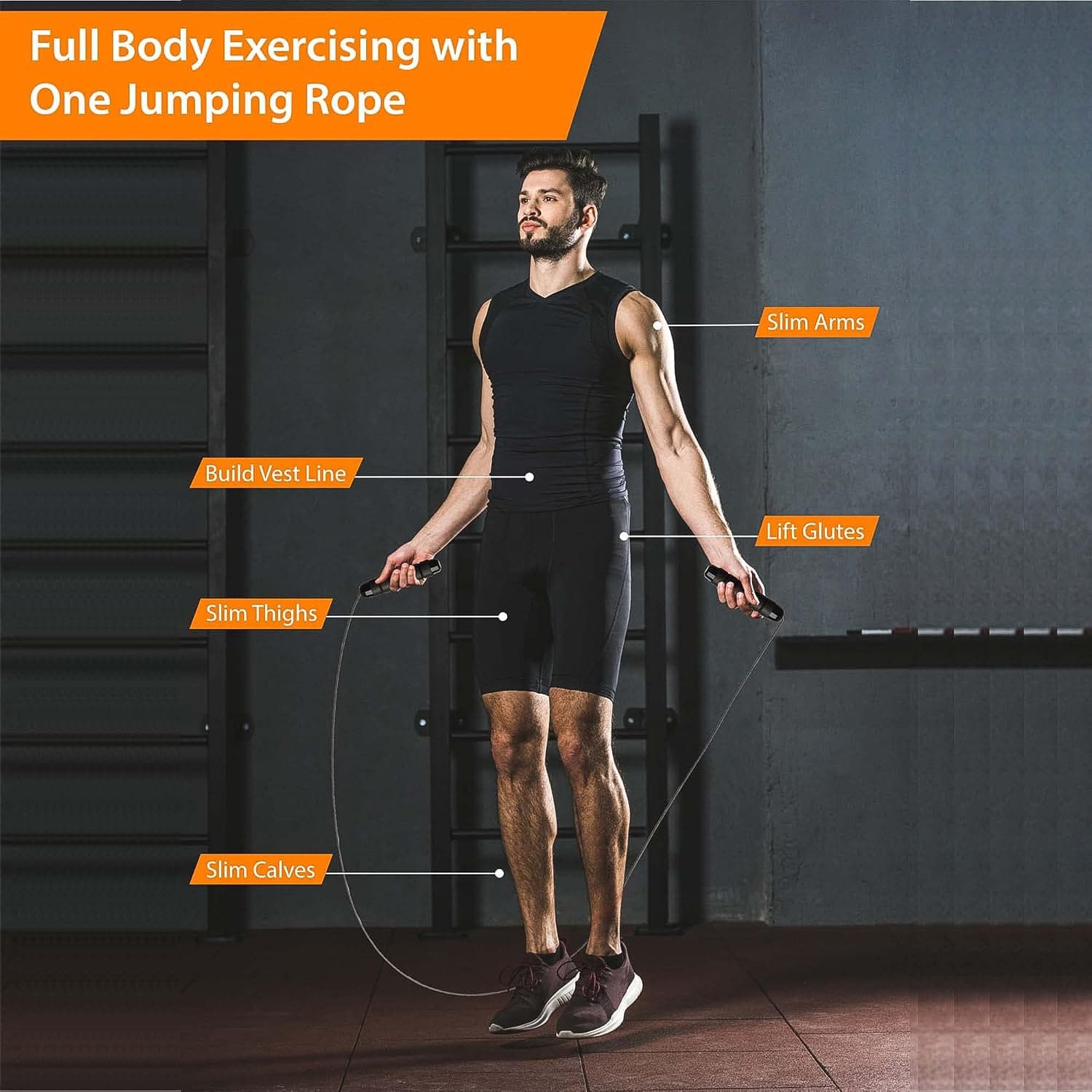 High Speed Skipping Rope With Foam Padded Handles 1 Pc thumbnail 3