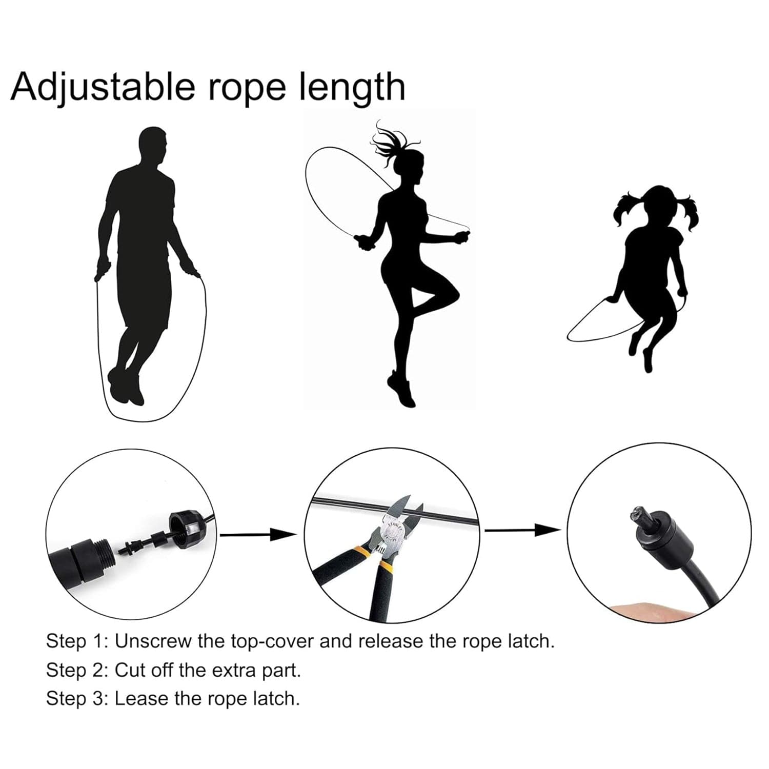 High Speed Skipping Rope With Foam Padded Handles 1 Pc thumbnail 7