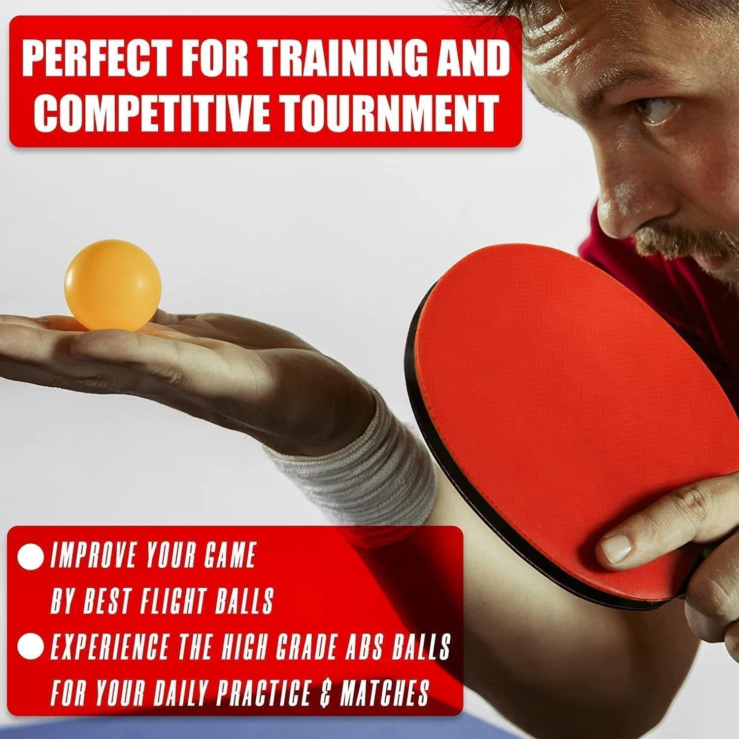 Star Seamless Table Tennis Balls 12 Pcs Set thumbnail 4