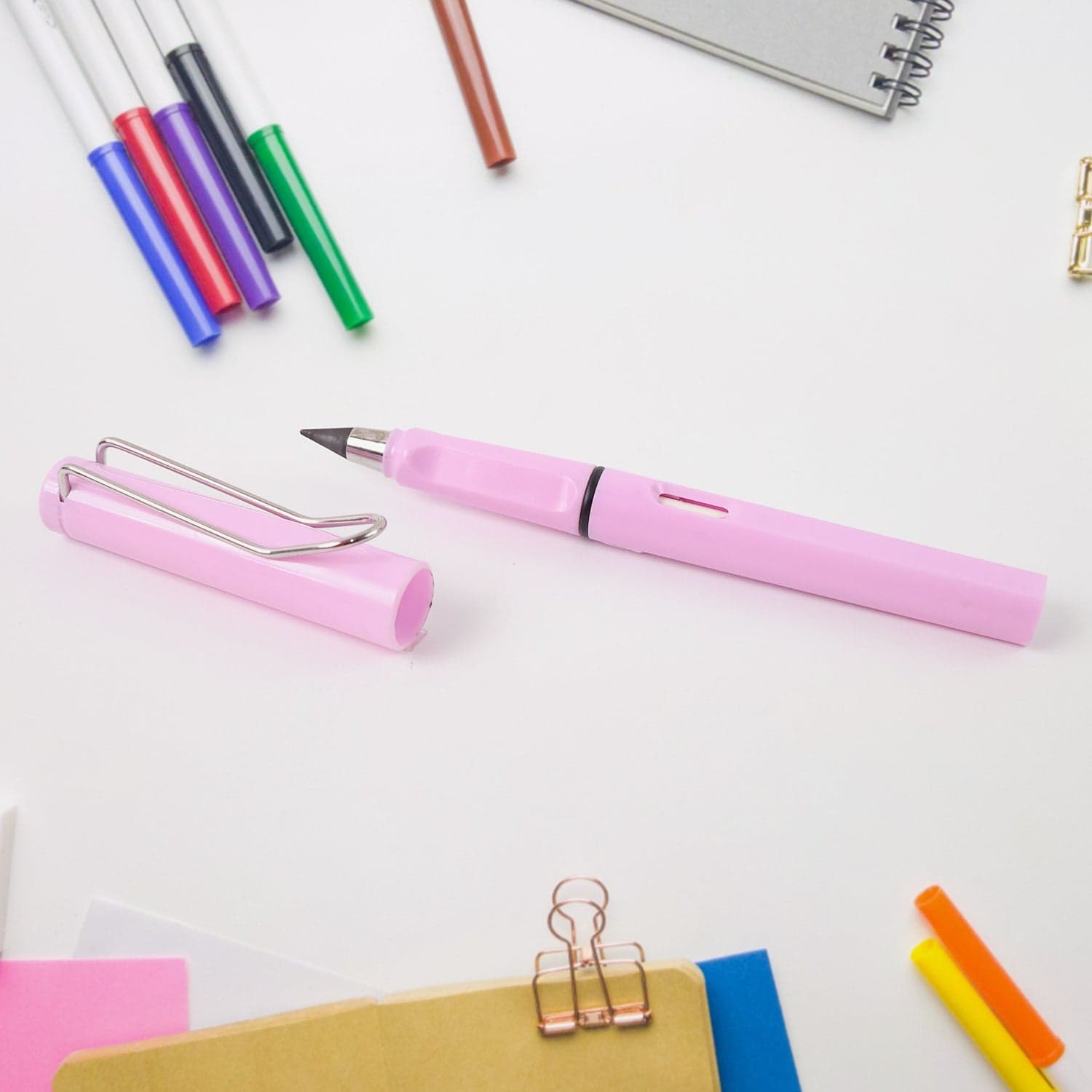 19325 Pink Unlimited Pencils N Eraser 1Pc thumbnail 2