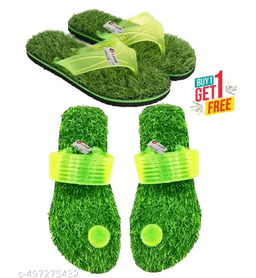 LIFEO Men's & Boys Lightweight Comfortable & Flops Stylish Multicolor Grass Slippers (Pack of 2) Combo Flip