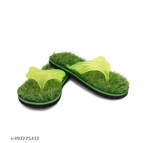 LIFEO Men's & Boys Lightweight Comfortable & Flops Stylish Multicolor Grass Slippers (Pack of 2) Combo Flip thumbnail 2