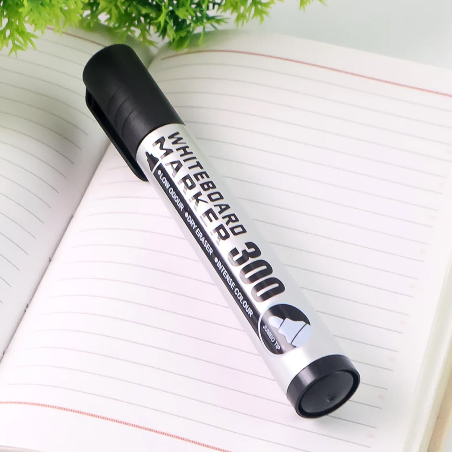 19327 Permanent Black Marker Pen 6Pc thumbnail 2