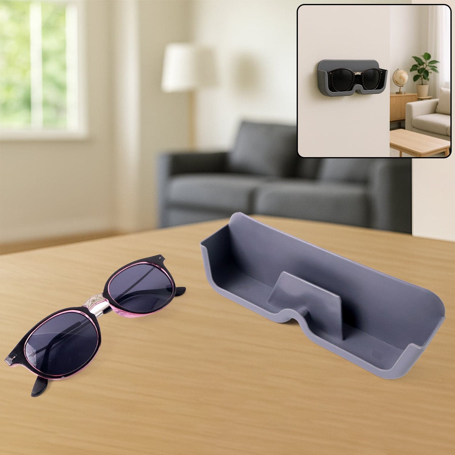 Sunglasses Holder With Sunglasses Combo 2 Pc Set thumbnail 2