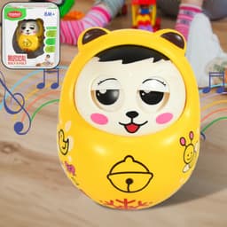 Musical Roly Poly Toys For Baby | Push And Shake Wobbling Toy With Music | Tumbler Doll Toy For Babies | Sound Balancing Doll Toys For Baby Boys