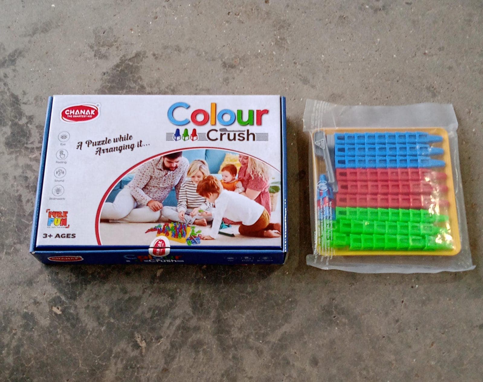 Plastic Color Crush Game Board, A Puzzle Game, Challenge'S Educational Board Game'S, Game For Kids & Adults, Birthday Gift (1 Set) thumbnail 8
