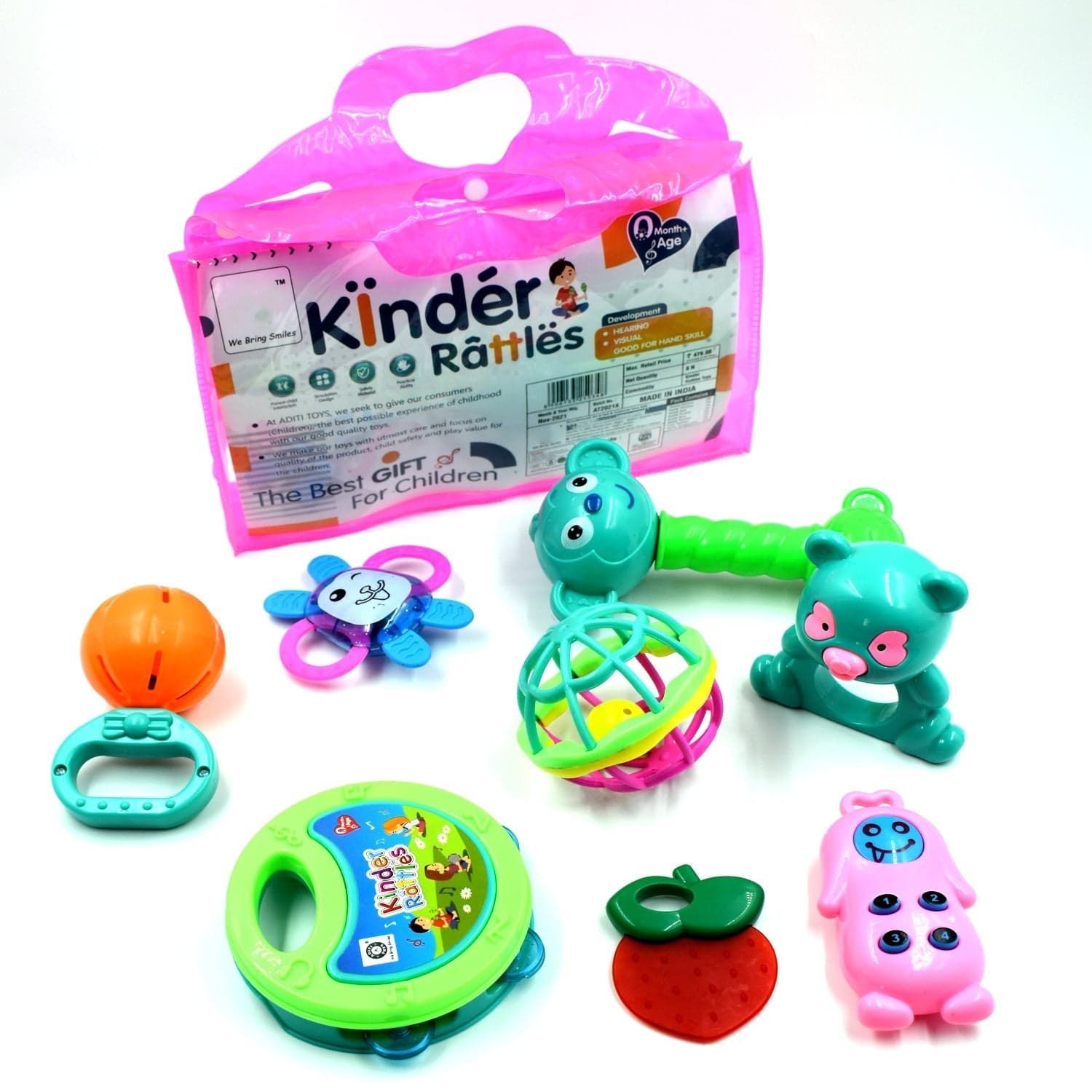 AT37 Rattles Baby Toy and game for kids for playing and enjoying purposes. thumbnail 4
