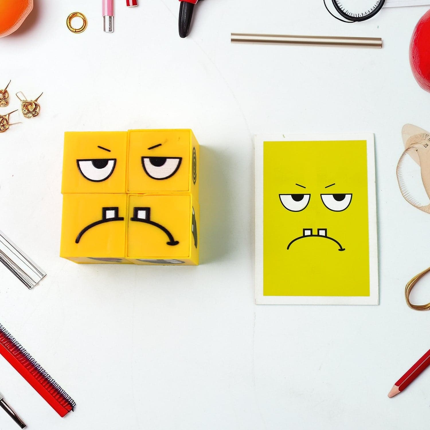 Emotion Puzzle Cube Toy Set thumbnail 3