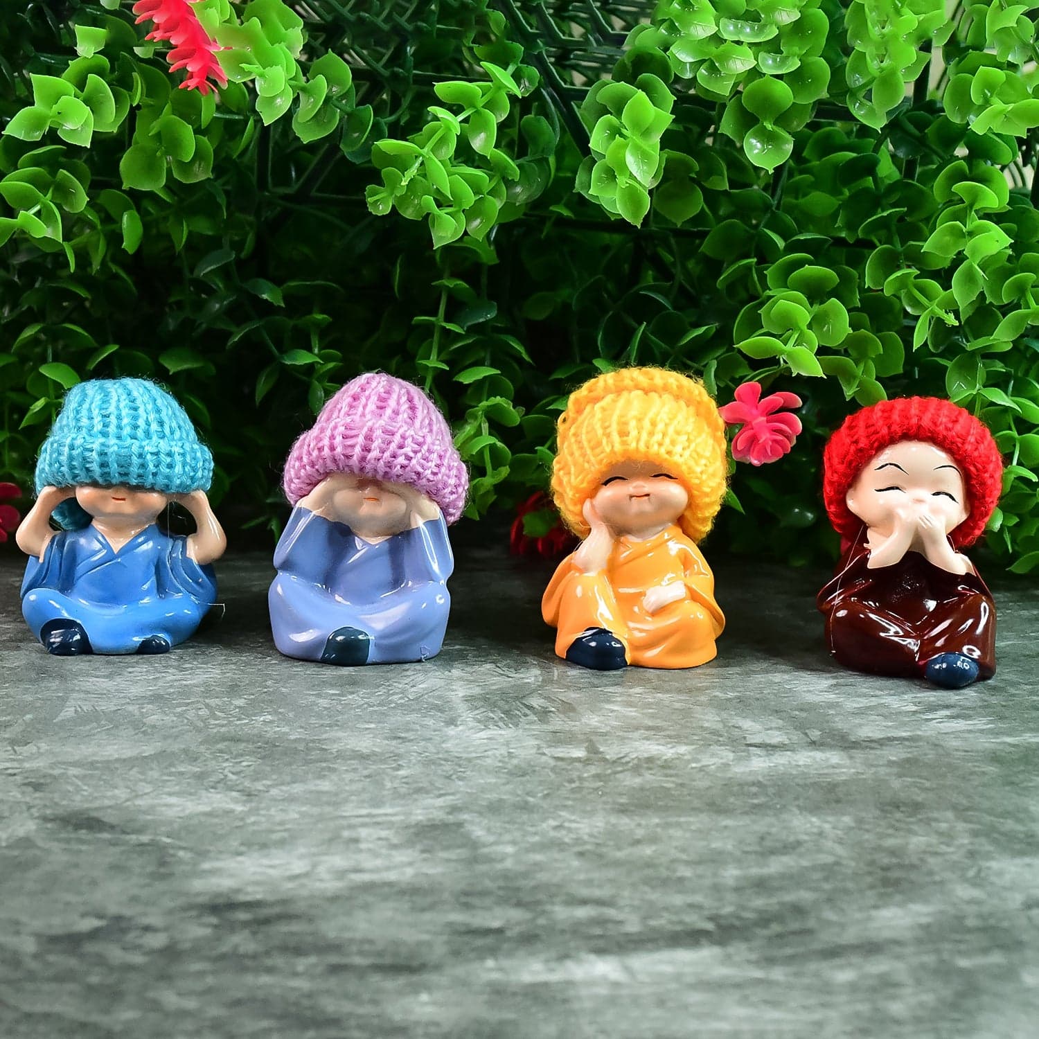 Showpiece Decorative Buddha 4Pc thumbnail 2