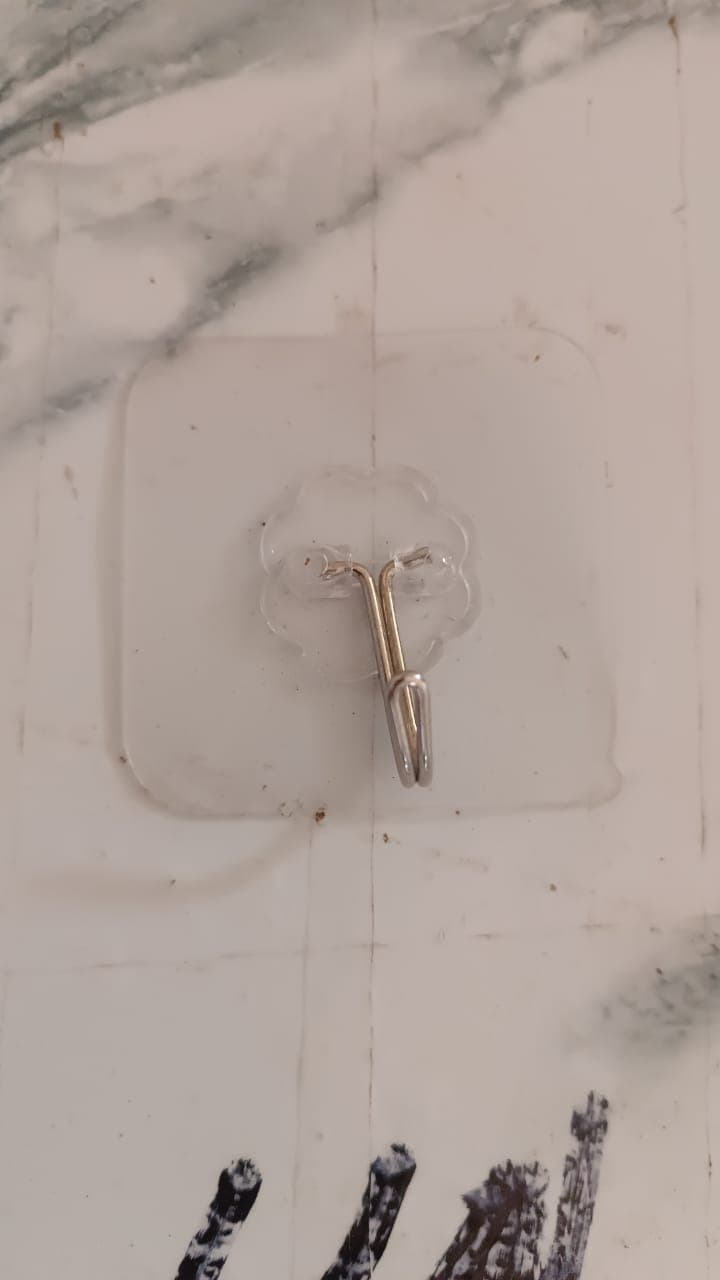 Self Adhesive Transparent Wall Hook 1 Pc thumbnail 7
