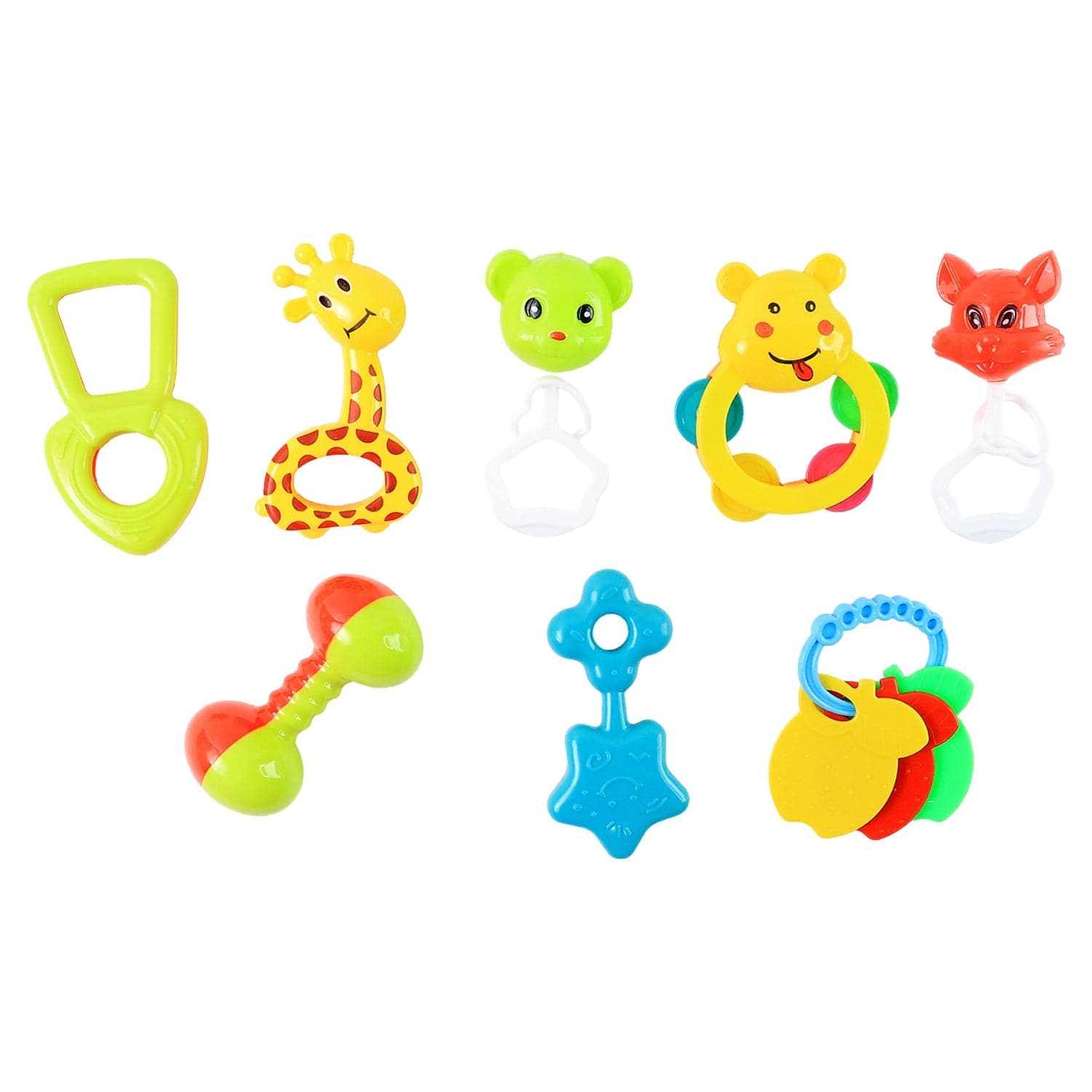 Baby Rattle Toy Collection For Infants 8 Pcs Set thumbnail 4