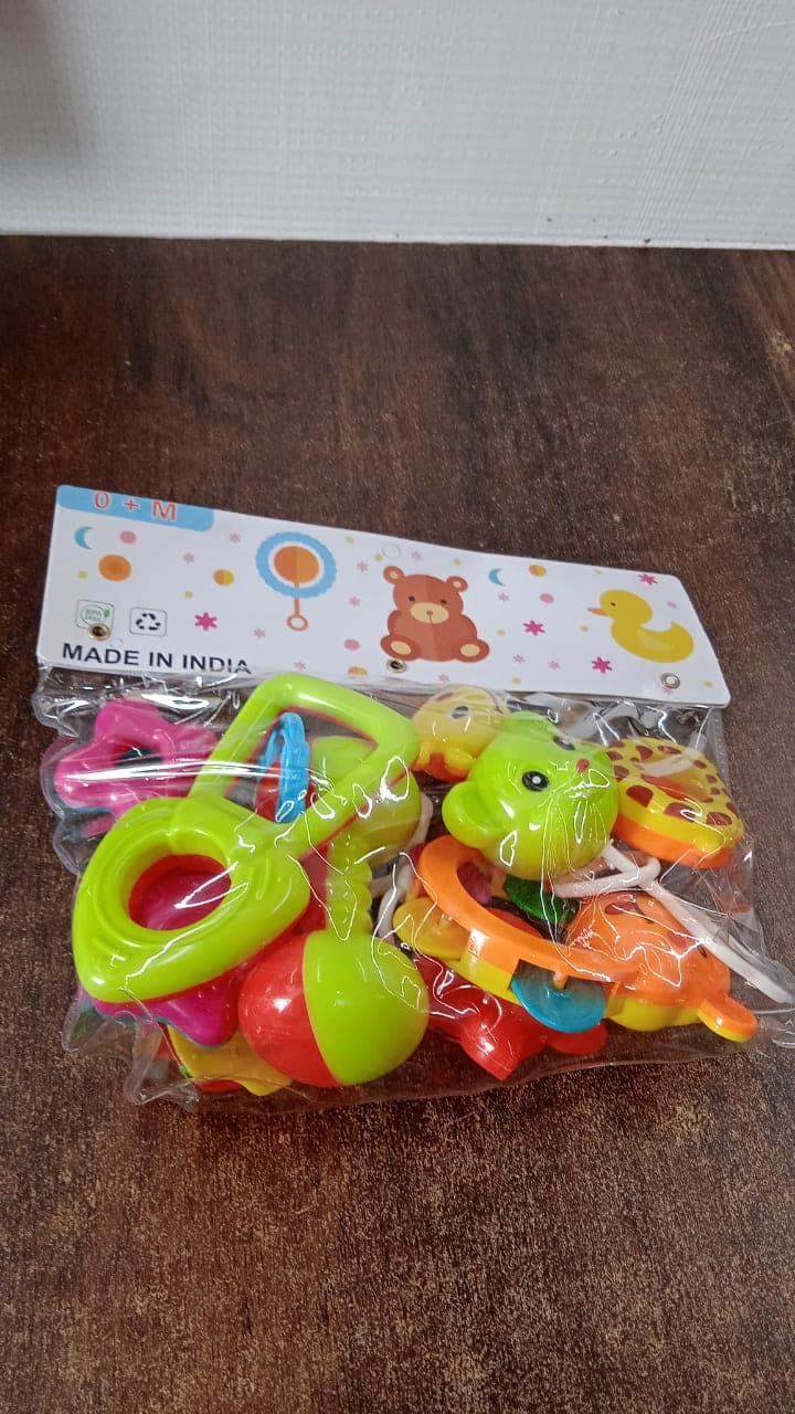 Baby Rattle Toy Collection For Infants 8 Pcs Set thumbnail 6