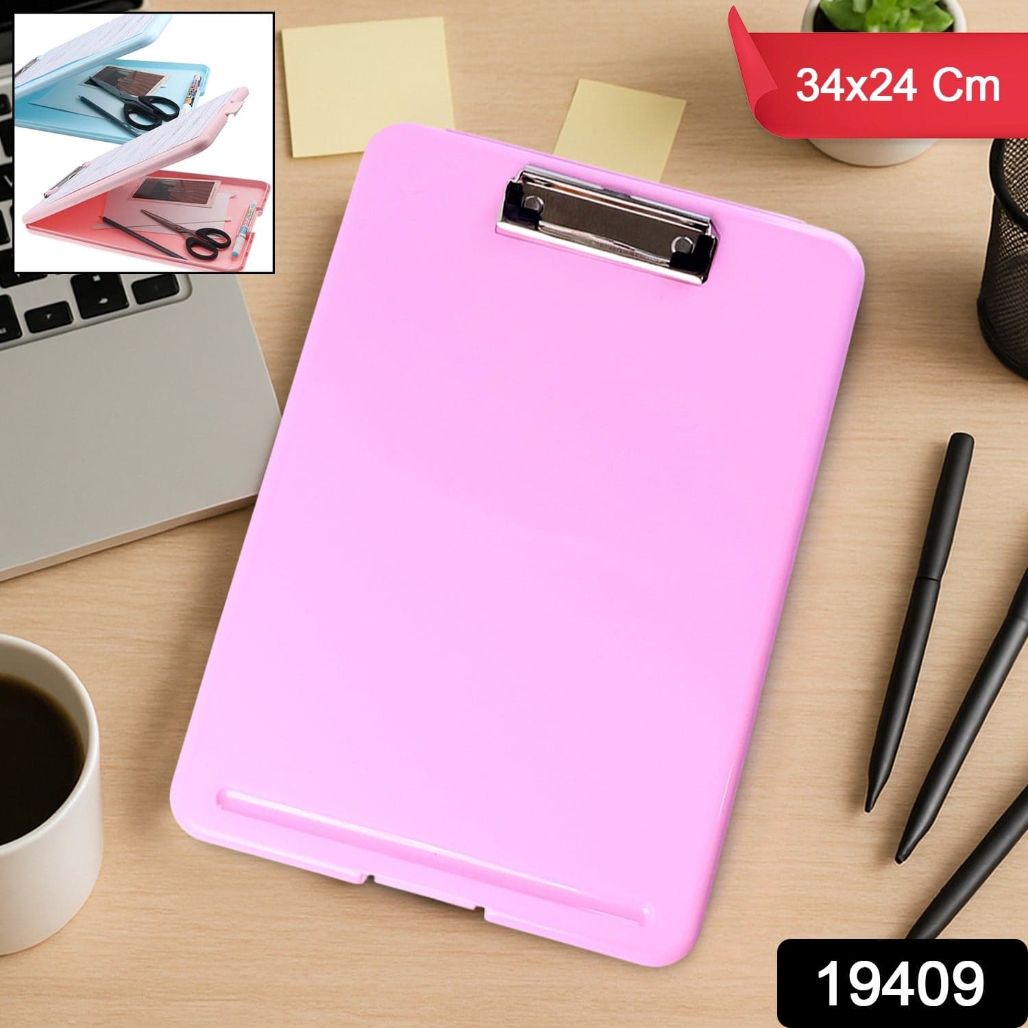 A4 Size Hard Plastic Clipboard File Folder 1 Pc thumbnail 1