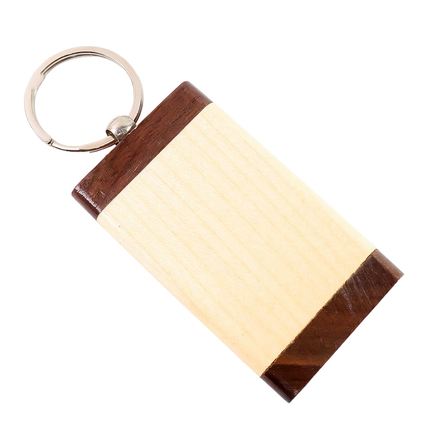 Premium Wooden Keychain With Dual Tone Finish 1 Pc thumbnail 4