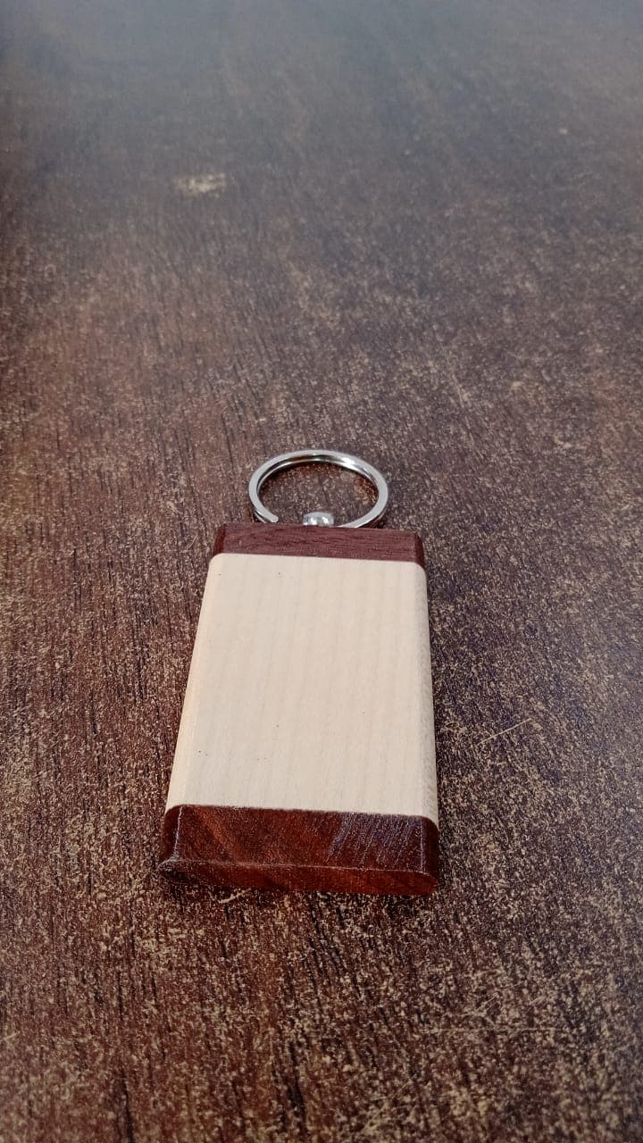 Premium Wooden Keychain With Dual Tone Finish 1 Pc thumbnail 7